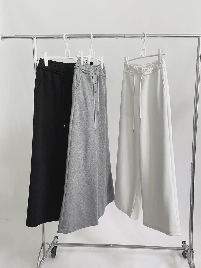 Dorothy Women's Korean Retro Wide-Leg Sweatpants with Elastic Waist and Drawstring