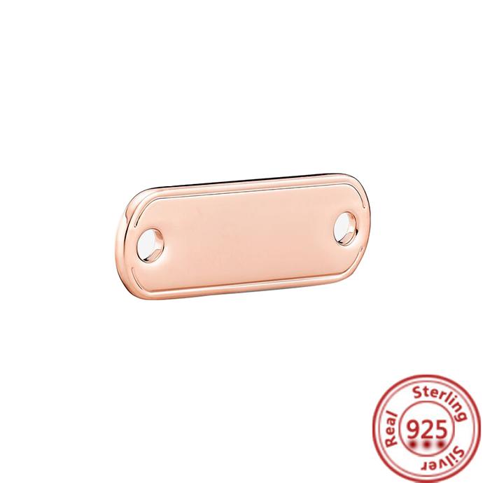 Me Ring S925 Sterling Silber Perle Runder Verbinder Charm Doppelarmreif Passend für Original Me Gliederkette Armband Schmuck