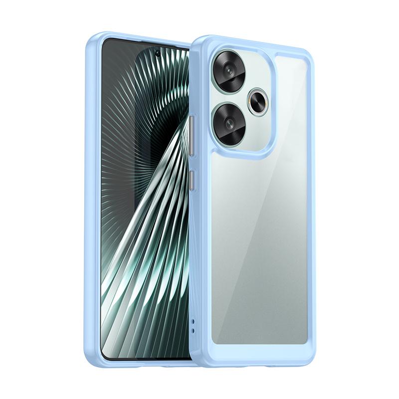 Transparentní barevné pouzdro TPU pro Xiaomi Poco F6 Pro M6 X6 X5 F5 4G 5G Ochranný krycí rámeček Funda Coque Shell Capa