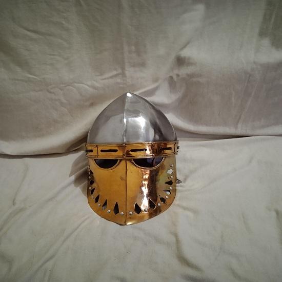 2 Mm Viking Helmet, Viking Combat Helmet,10th Century Helmet, 9th Century Helmet, Battle Ready Helmet, Viking Combat Helmet, Nasal Helmet, Gift