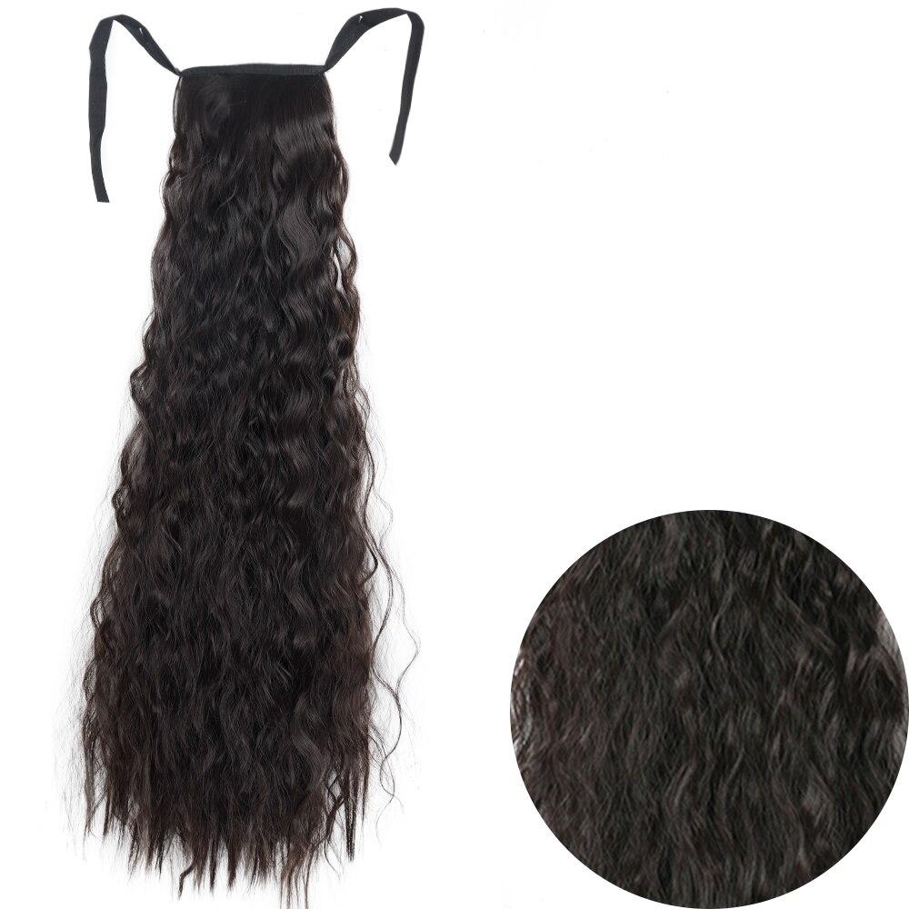 

LISI HAIR женский длинный волнистый шиньон из синтетического волокна, натуральный волнистый косплей, повседневная одежда, длинный вьющийся хвост, удлиненный хвост 55 cm
