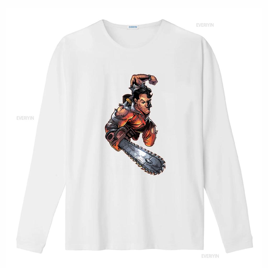 Ash Williams Evil Dead T Shirt 100 Cotton for Men All Sizes Available Vintage Washed Versatile Homme Graphic Streetwear Stylish