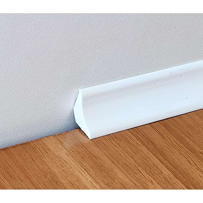 1pc 1/2/3meters White self-adhesive decorative strip, flexible corner decorative strip, suitable for walls, floors