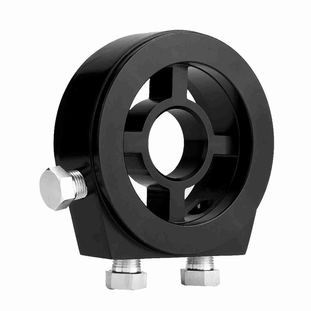 Bil Aluminium Oljefilteradapter Sandwich Kylplatta