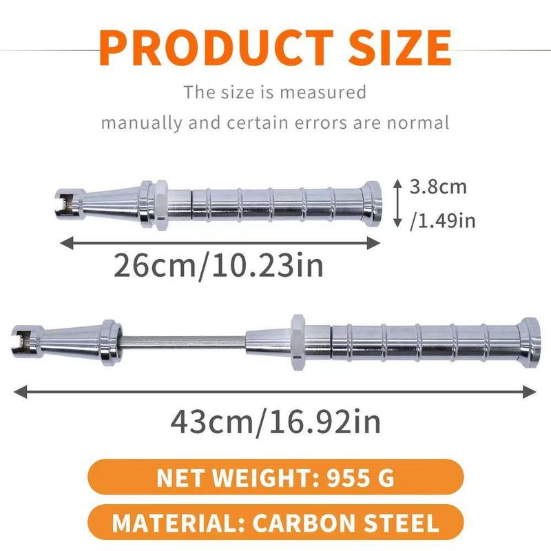 Car Dent Repair Puller 26-43cm Telescopic Slide Hammer with Anti Slip Puller For Hail Damage Door Dings Paintless Dent Removal