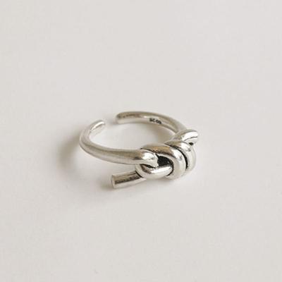 Modernlike Silver 925 Noddy Knot Open Ring