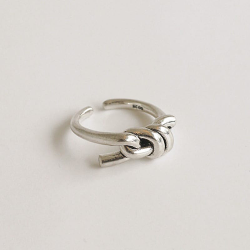 modernlike silver 925 noddy knot open ring