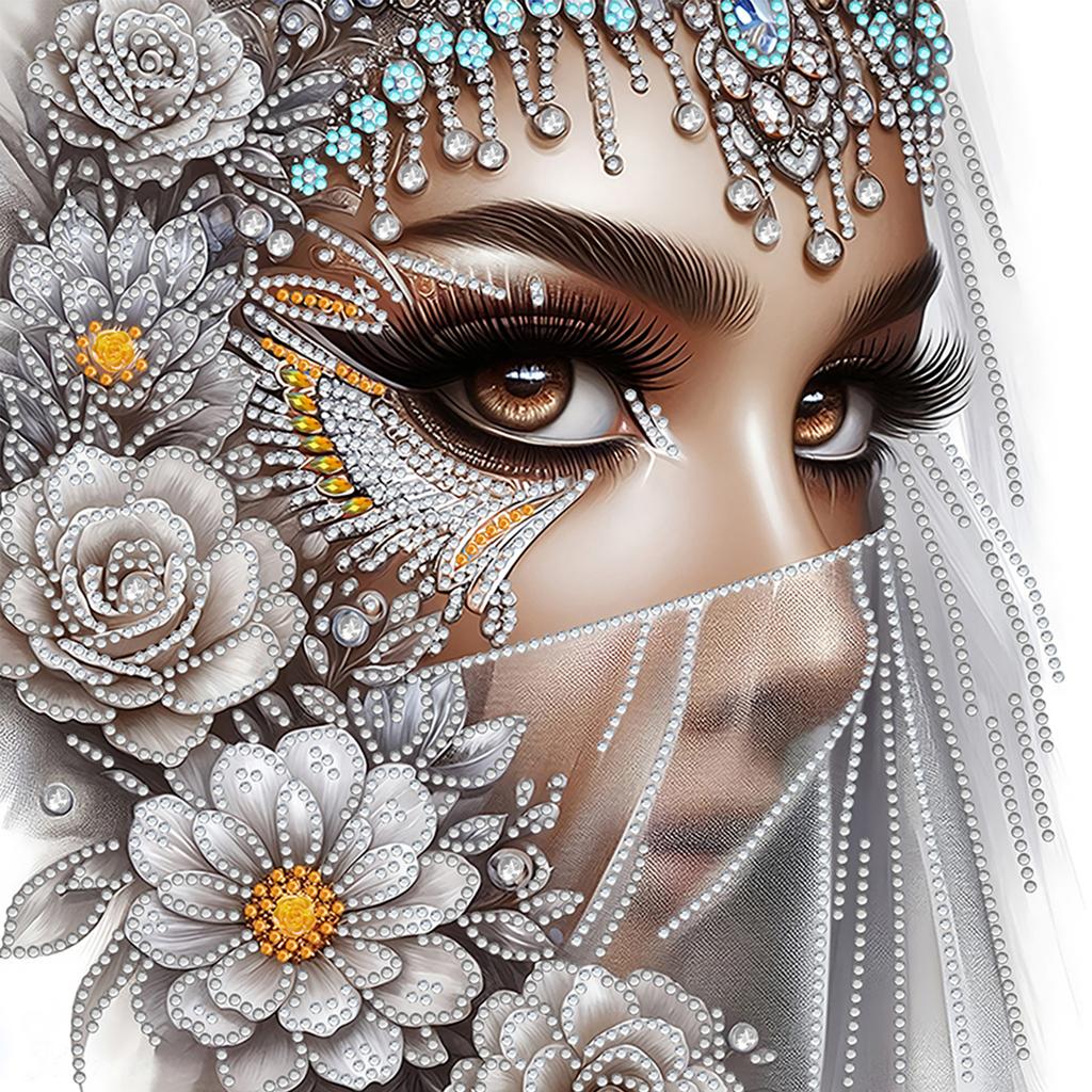 Beauty Special Shaped 5D DIY Partial Drill Diamonds Dots Gem Art Kits for Adults Home Wall Decor Diamond Dots Paintings 30x30cm