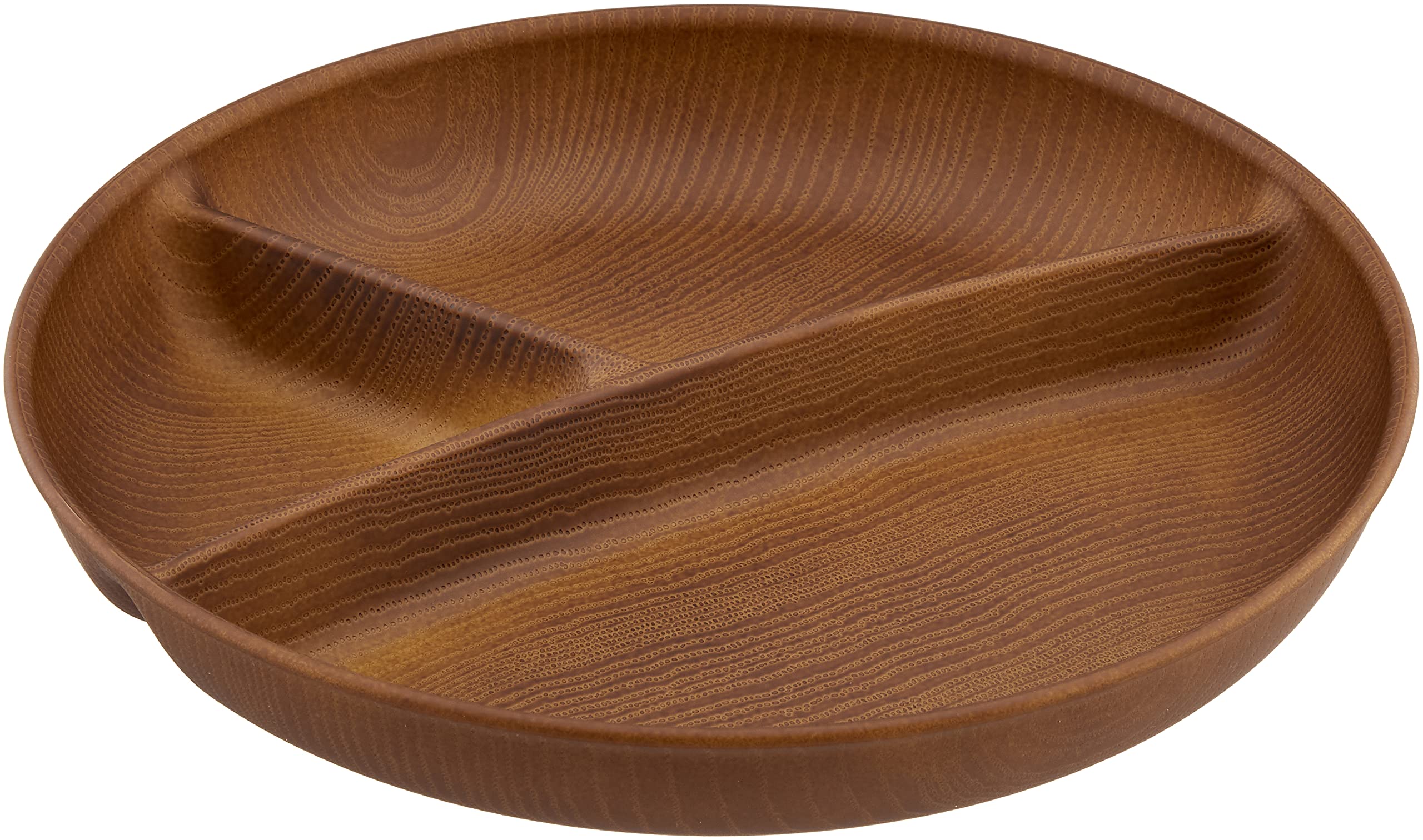 

Showa NH home Large Divided Wood Grain One Clean Microwave and Dishwasher Made in Outdoor Product 4979495 Plate, Resin, Plate, Brown, Coat, Safe,