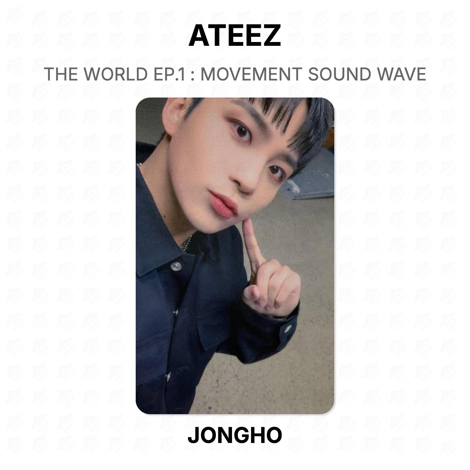 ATEEZ THE WORLD EP.1 : MOVEMENT SOUND WAVE Official Photocard JONGHO 02