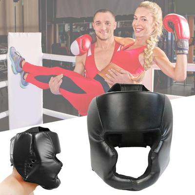 1pc Full-covered Pu Boxing Helmet Kids Adults Muay Thai Training Sparring Boxing Headgear Gym Equipment Taekwondo Head Guard