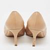 Salvatore Ferragamo Beige Leather Double Bow Pumps Beige