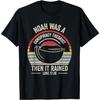 Outta Sight! Vintage Retro Noah Was A Conspiracy Theorist Then It Rained Unisex Adult T-Shirt, Black, Small