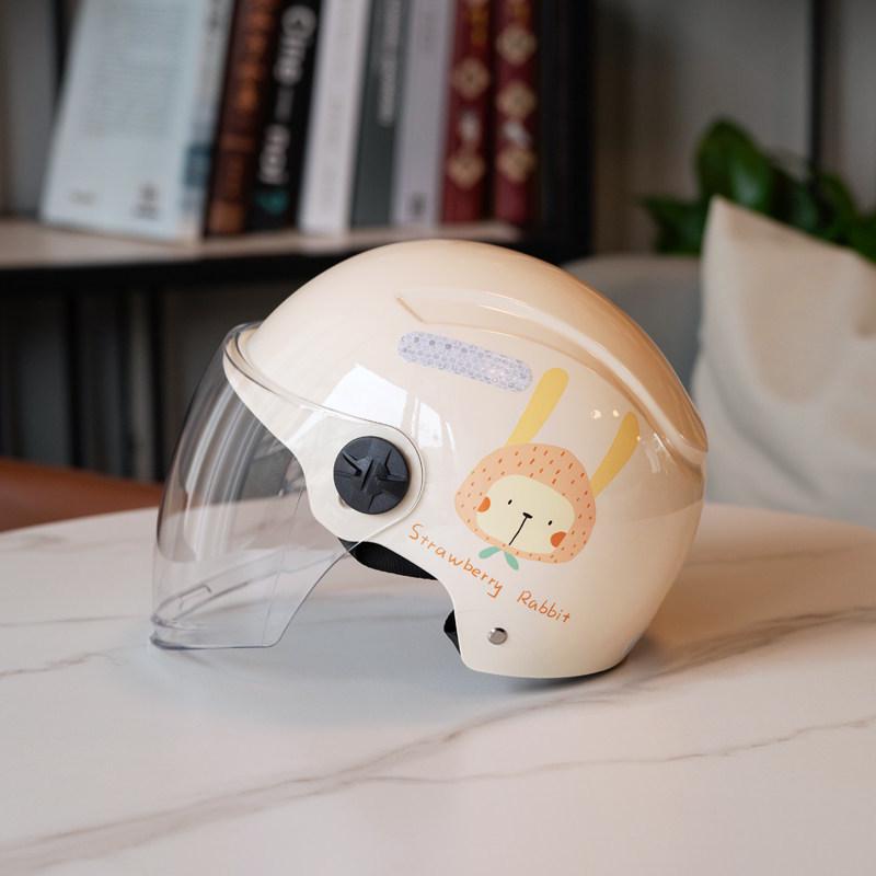 3C Certified Women's Electric Scooter & Motorcycle Helmet - All-Season, Cute, Half-Helmet