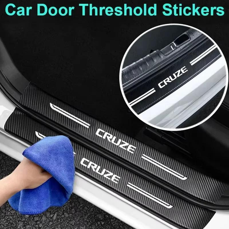 Autotürschwellen-Schutzaufkleber Vorne Hinten Schwellen-Aufkleber Für Chevrolet CRUZE Hinterer Kofferraum Stoßstange Kratzschutz Zubehör