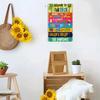 1 item Welcome to our terrace Metal plaque Outdoor patio decoration Proud  BBQ lounge bar open sign Tropical elements Sur