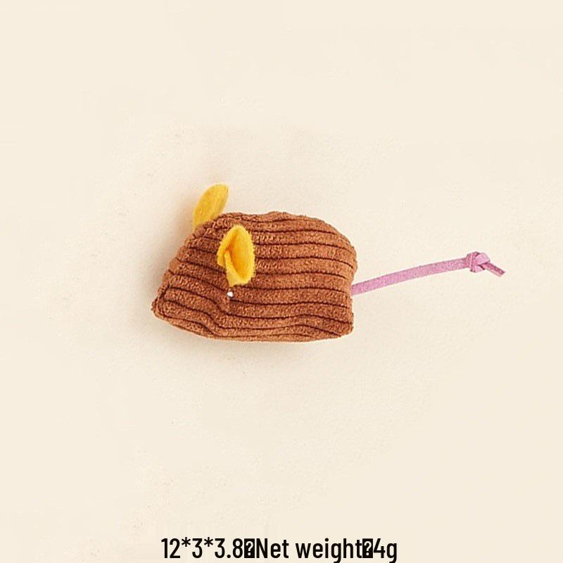 Cat Toy Set: Plush Feather Mouse Molar & Bite-Resistant