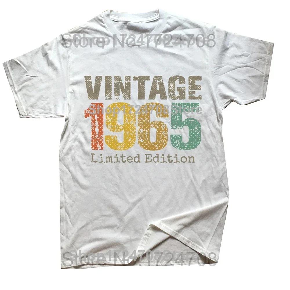 New Men 1965 Classic T Shirt Oversize Printed Casual Tee shirt Casual Short Sleeve Father Days Daddy Couples TShirt
