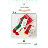 Meier Christmas gift red socks, cute cartoon original Christmas socks, children's gift box medium tube socks