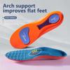 New Sports Elasticity Insoles for Shoes Sole Technology Shock Absorption Breathable Running Insoles for Feet Orthopedic Insoles