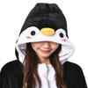 OLAOLA Penguin Kigurumi Pajamas for Animal Warm Fluffy Cold Cute Adults, Costume, Loungewear, Flannel, Protection, Unisex, (S 150-165)