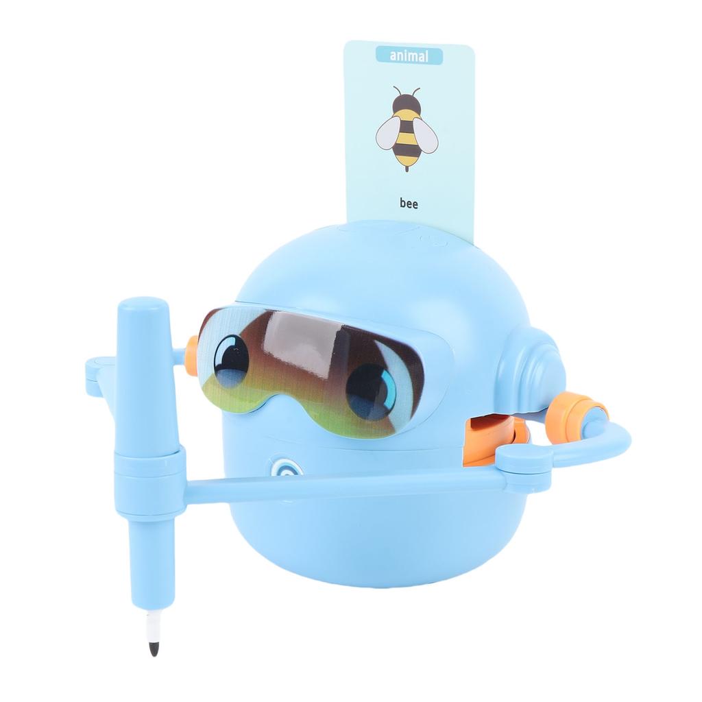 Kids Drawing Robot Interactive Educational Auto Drawing Robot with 100 Cards 12 Color Pens for Boys Girls Preschool Lrning