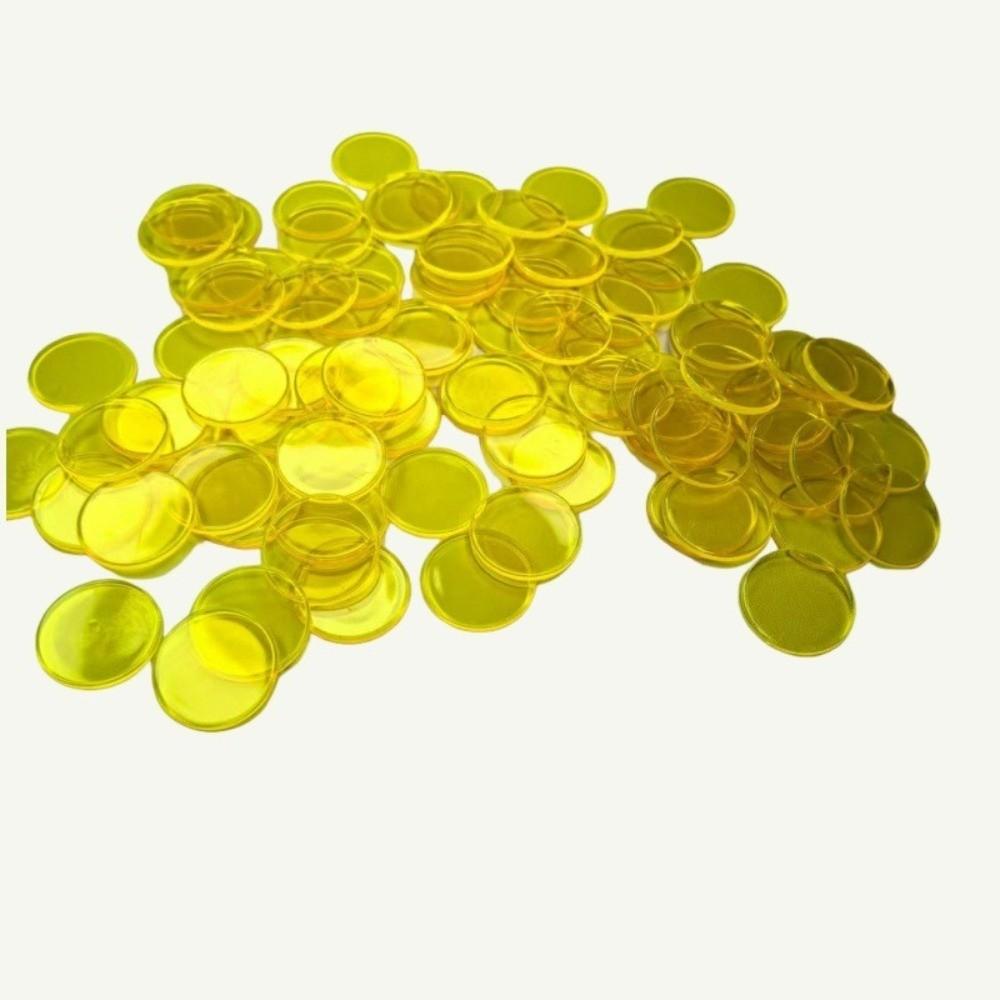 100Pcs Plastic Bingo Chips Colorful Math Manipulatives Gifts Counting Chips Sorting Activities