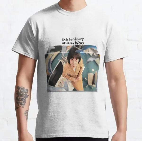 Extraordinary Attorney Woo T Shirt Summer Women Men Kawaii Whale Caring for Autistic Children Graphic Tshirts Korean TV Clothes