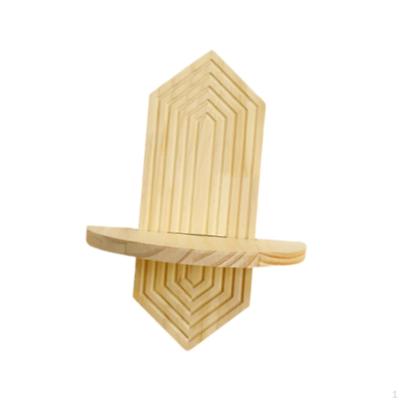 Boho Hanging Shelf Float Easy To Install Elegant Aesthetic Modern Wall Mount Decorative for