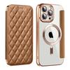 Applicable to Apple 11Promax mobile phone case Magnetic electroplating clamshell leather case S11ultra lens film protective case