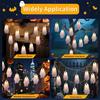 Ghost Halloween Lights 8 Modes Waterproof String Light Garland LED Hanging Ghost Horror Prop Indoor Outdoor Halloween Decoration