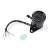 Universal Motorcycle Odometer Speedometer Dual Reading Signal KM H Black