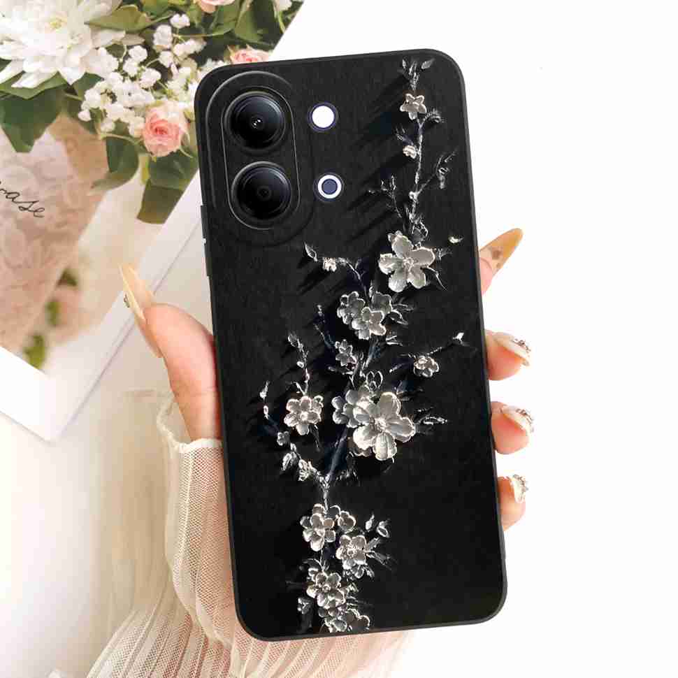 For vivo Y05 4G Case Fashion Colorful Flower Cartoon Silicone Back Cover For Vivo Y11D VIVO Y05 4G Bumper Phone Cases Fundas