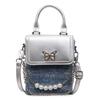 Handbag bag women's summer 2025 new trendy fashion niche design crossbody small square bag Internet celebrity butterfly mobile phone bag