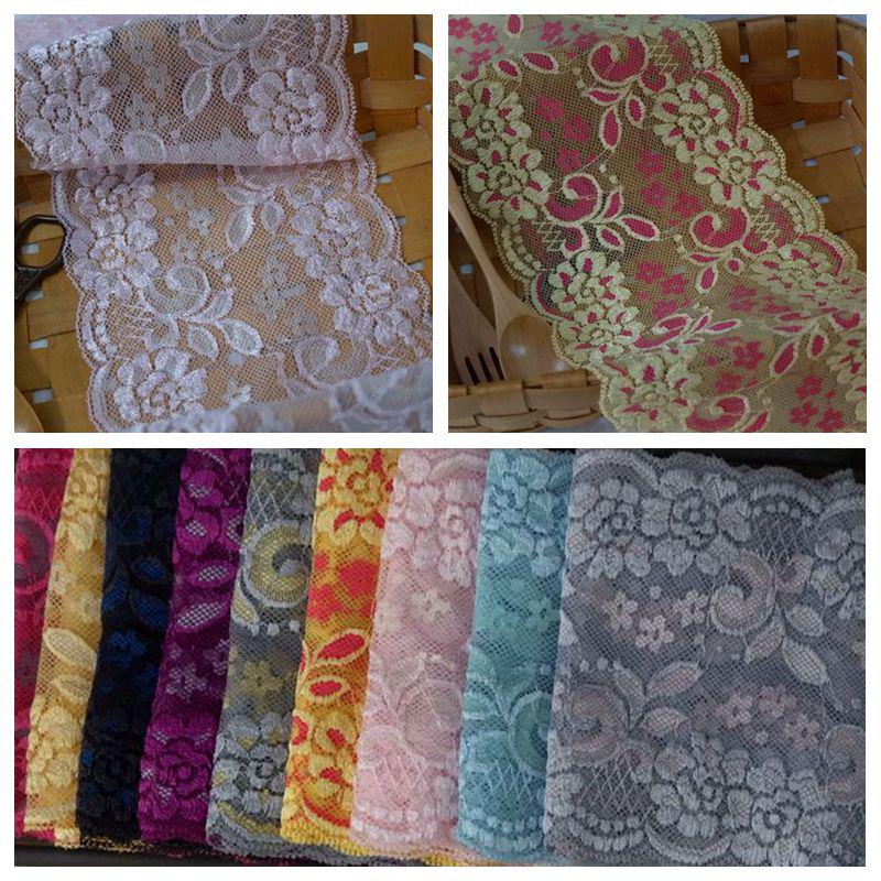Two-Tone Stretch Lace Trim for DIY Clothing & Accessories