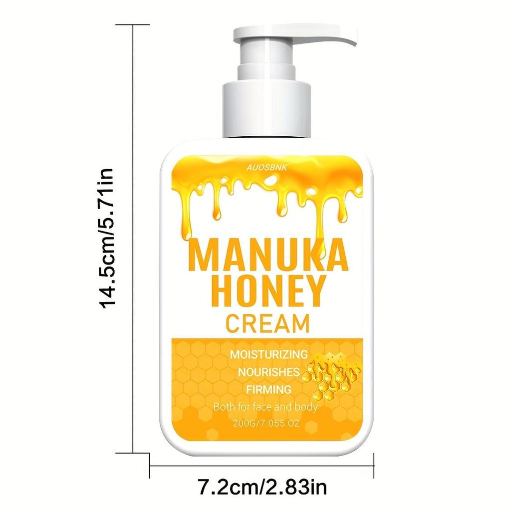 Honey Body Lotion, Organic Honey Body Cream, Nourishing, Smooth Skin, For Sensitive Skin, Non-Greasy, Fast Absorbing-200g