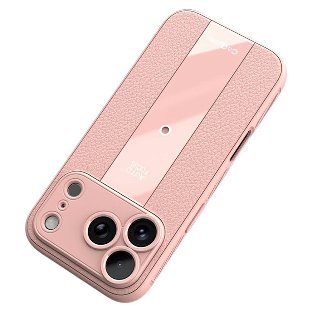 

Q.COO For iPhone 17 Pro Case Shockproof PU + TPU + Acrylic Phone Cover
