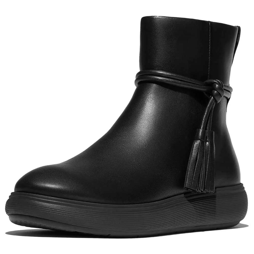 

Fitflop Iq-Comff Tassel Leather Booties 37