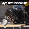 Luftkissen Arbeits-Sicherheitsschuhe Herren Damen Atmungsaktive Arbeits-Sneaker Stahlkappen-Schuhe Durchstichsichere Unzerstörbare Arbeitsstiefel Schwarz