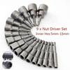 18pcs/set 5mm-13mm Hex Sockets Sleeve Nozzles Nut Driver Set Screwdriver Set Schroevendraaier Set Bits Sets Tools Socket Wrenches