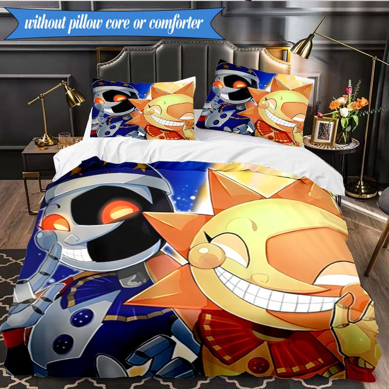 Skull And Sun Carnival 3pcs K-pop music group Bedding set,Ideal for Bedroom, Dormitory,Including Duvet Cover And 2pcs Pillowcases,Fan gifts