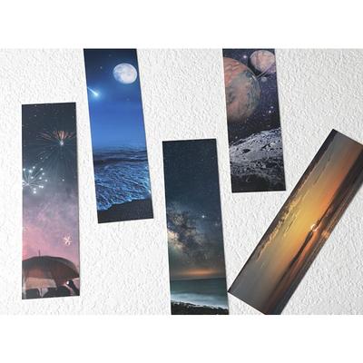 30 Pcs/Set Wandering Stars Series Paper Bookmark Bright Starry Sky Book Holder Message Card Gift Stationery