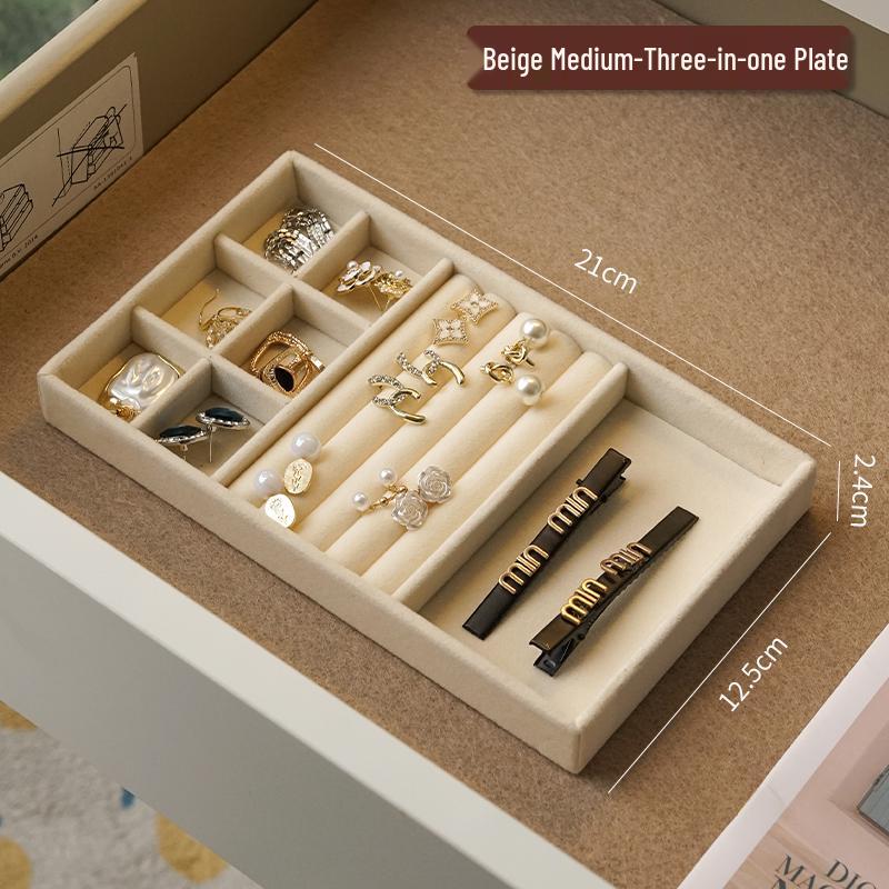 Jewelry Organizer Divider Tray with Grids for Drawer Storage