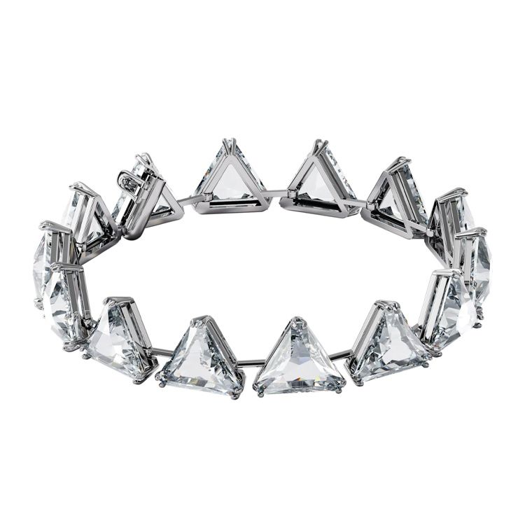 Swarovski Millenia Spike Triangular Cut Imitation Crystal Bracelet Women bracelets White 5600864 White,F