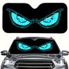 1Pcs Evil Eyes Car Windshield Sun Shade, With 4 Free Suction Cups, Vibrant Design, Easy Installation, For Suvs Rvs