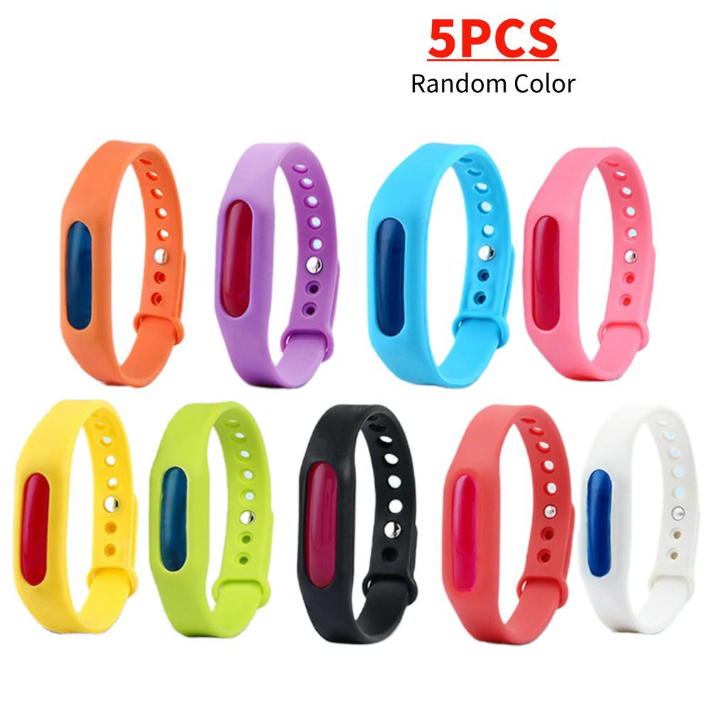 Anti Mosquitoes Wristband Silicone Mosquitoes Repeller Bracelet Adjustable Essential Oil Mosquitoes Repeller for Children Adults