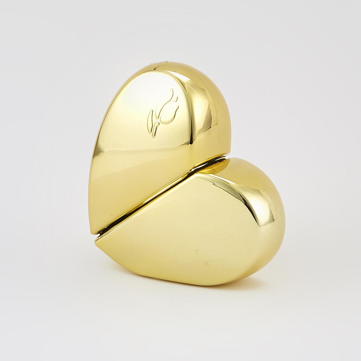 

Флакон для духов из гальванизированного стекла в форме сердца 25 мл для путешествий, увлажняющий спрей