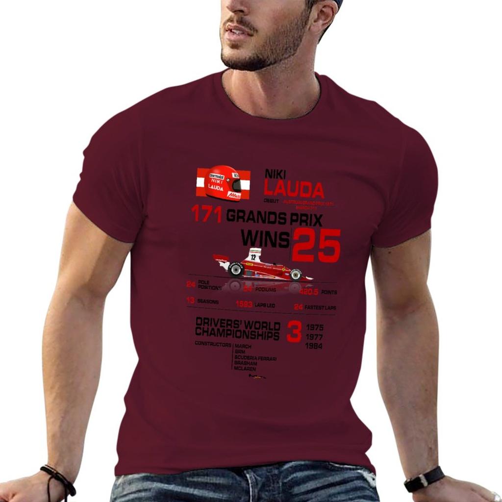 Men's T-Shirts F1 Car Design Short Sleeve Men's Clothing T-shirt