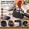 Black Espresso Tamping Station Anti Slip Portafilter Tamper Base for Ninja ES601 Coffee Bar Counter