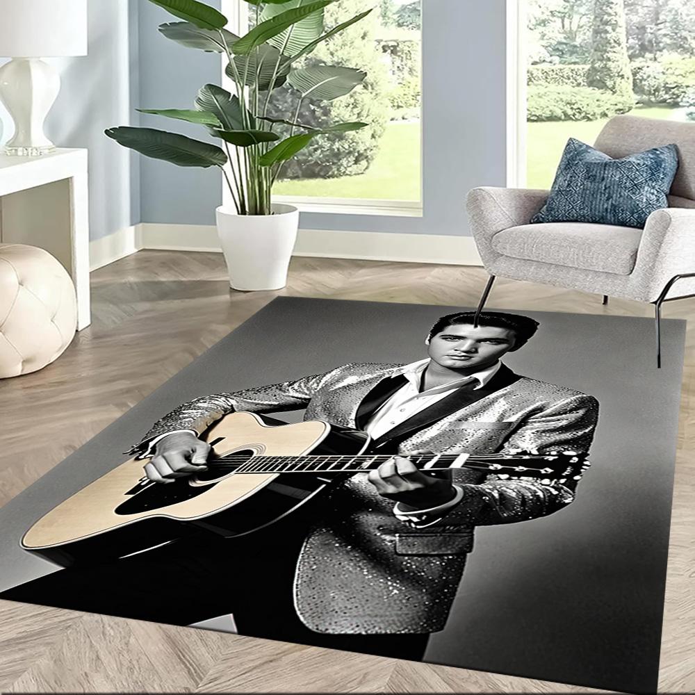 Elvis Area Rug Perfect For Balcony Hallway Entryway Living Rooms Antislip Rug Anime Office Decor Perfect Gift For Friends Family
